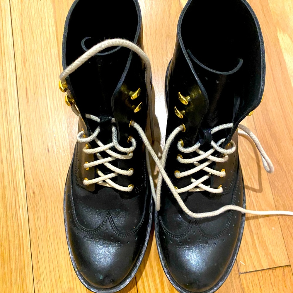 Rag & Bone Size 7.5 Black Combat Boots